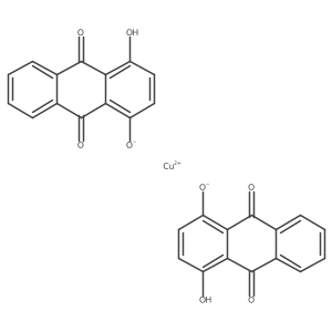 (SP-4-1)-Bis(1,4-dihydroxy-9,10-anthracenedionato-O1,O9)Copper结构式