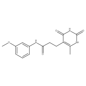 N-(3-methoxyphenyl)-3-(6-methyl-2,4-dioxo-1,2,3,4-tetrahydropyrimidin-5-yl)propanamide Structure