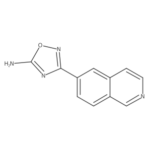 3-Isoquinolin-6-yl-1,2,4-oxadiazol-5-amine结构式