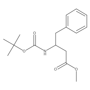 Methyl (R)-3-((tert-butoxycarbonyl)amino)-4-phenylbutanoate Structure