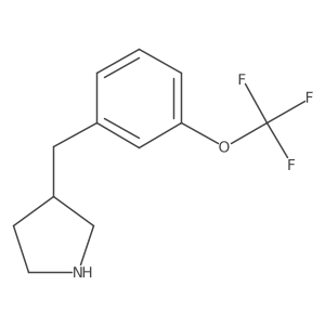 3-{[3-(Trifluoromethoxy)phenyl]methyl}pyrrolidine Structure