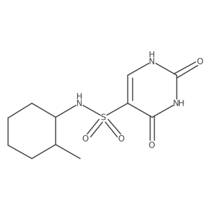 N-(2-methylcyclohexyl)-2,4-dioxo-1,2,3,4-tetrahydropyrimidine-5-sulfonamide结构式