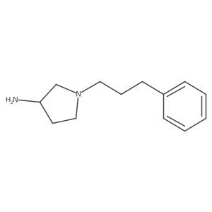 1-(3-Phenylpropyl)pyrrolidin-3-amine结构式