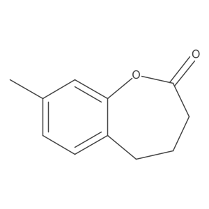 8-Methyl-2,3,4,5-tetrahydro-1-benzoxepin-2-one Structure