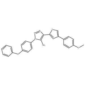 4-(4-(4-methoxyphenyl)thiazol-2-yl)-1-(4-phenoxyphenyl)-1H-1,2,3-triazol-5-amine Structure