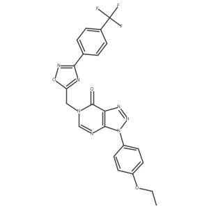 3-(4-ethoxyphenyl)-6-((3-(4-(trifluoromethyl)phenyl)-1,2,4-oxadiazol-5-yl)methyl)-3H-[1,2,3]triazolo[4,5-d]pyrimidin-7(6H)-one Structure