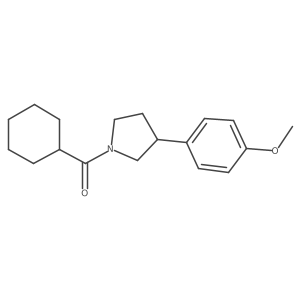 Cyclohexyl(3-(4-methoxyphenyl)pyrrolidin-1-yl)methanone结构式