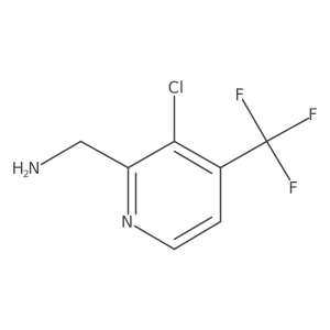 (3-Chloro-4-(trifluoromethyl)pyridin-2-yl)methanamine结构式