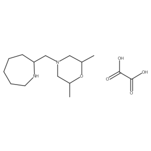 2-([(2R,6S)-2,6-Dimethylmorpholin-4-YL]methyl)azepane oxalate结构式