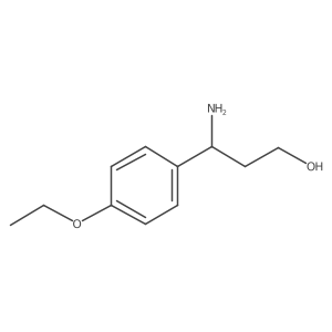 (3S)-3-amino-3-(4-ethoxyphenyl)propan-1-ol结构式