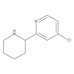 (R)-4-Chloro-2-(piperidin-2-yl)pyridine结构式