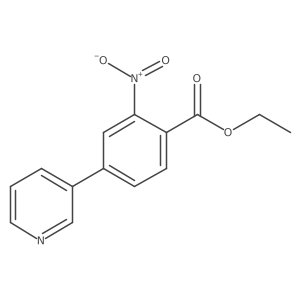 Ethyl 2-nitro-4-(3-pyridinyl)benzoate Structure