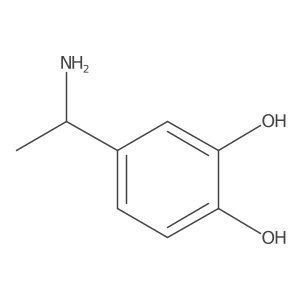 (S)-4-(1-Aminoethyl)benzene-1,2-diol结构式
