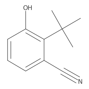 2-Tert-butyl-3-hydroxybenzonitrile结构式