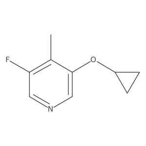 3-Cyclopropoxy-5-fluoro-4-methylpyridine Structure