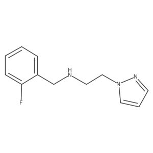 n-(2-Fluorobenzyl)-2-(1h-pyrazol-1-yl)ethan-1-amine结构式
