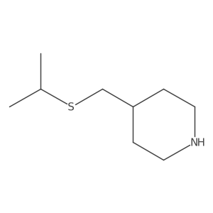 4-[(Propan-2-ylsulfanyl)methyl]piperidine结构式