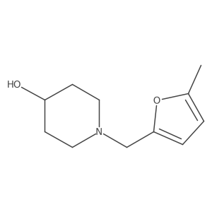1-[(5-Methylfuran-2-yl)methyl]piperidin-4-ol结构式