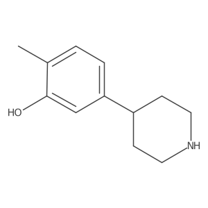 2-Methyl-5-(piperidin-4-yl)phenol结构式