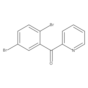 2-(2,5-Dibromobenzoyl)pyridine Structure