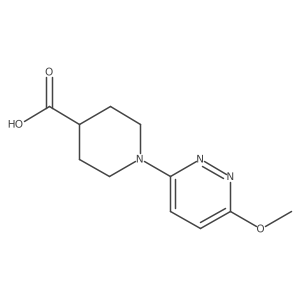 1-(6-Methoxypyridazin-3-YL)piperidine-4-carboxylic acid结构式