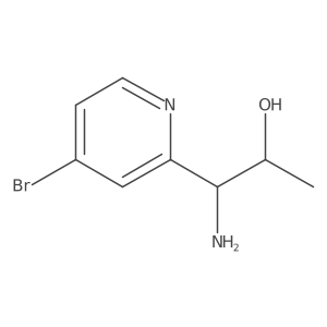 (1R,2S)-1-Amino-1-(4-bromopyridin-2-yl)propan-2-ol Structure