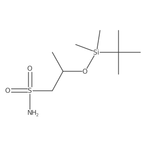 2-[(Tert-butyldimethylsilyl)oxy]propane-1-sulfonamide结构式