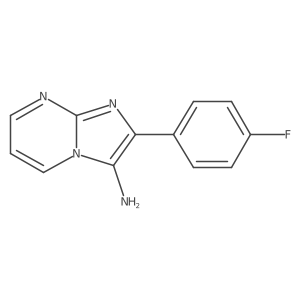 2-(4-Fluorophenyl)imidazo[1,2-a]pyrimidin-3-amine结构式