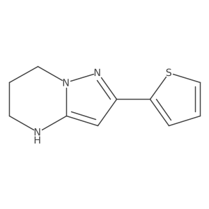 2-Thien-2-yl-4,5,6,7-tetrahydropyrazolo[1,5-a]pyrimidine Structure