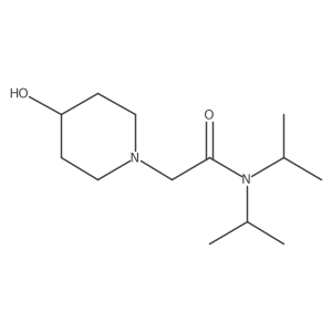 2-(4-hydroxypiperidin-1-yl)-N,N-bis(propan-2-yl)acetamide Structure