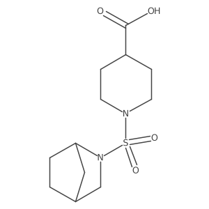 1-{2-Azabicyclo[2.2.1]heptane-2-sulfonyl}piperidine-4-carboxylic acid结构式