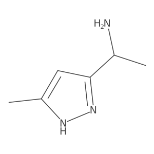 1-(5-methyl-1H-pyrazol-3-yl)ethan-1-amine Structure