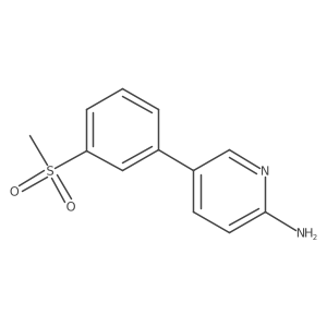5-(3-Methanesulfonylphenyl)pyridin-2-amine结构式