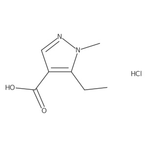 5-ethyl-1-methyl-1H-pyrazole-4-carboxylic acid hydrochloride结构式