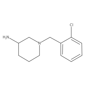 (3R)-1-[(2-chlorophenyl)methyl]piperidin-3-amine结构式