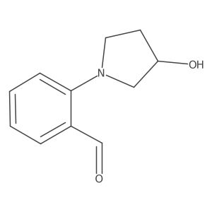2-(3-Hydroxypyrrolidin-1-yl)benzaldehyde结构式