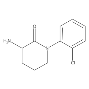 3-Amino-1-(2-chlorophenyl)piperidin-2-one Structure