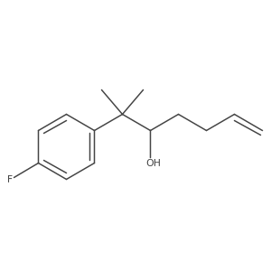 Benzeneethanol, I+/--3-buten-1-yl-4-fluoro-I(2),I(2)-dimethyl- Structure