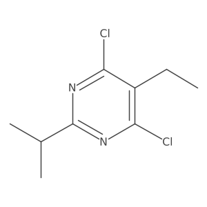 4,6-Dichloro-5-ethyl-2-(propan-2-yl)pyrimidine结构式