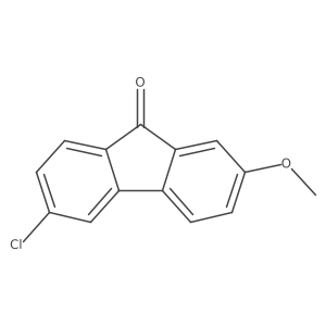 6-Chloro-2-methoxy-9h-fluoren-9-one Structure
