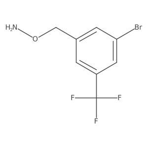o-{[3-Bromo-5-(trifluoromethyl)phenyl]methyl}hydroxylamine Structure