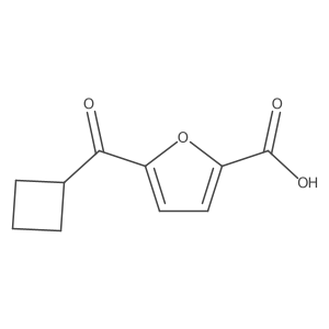 5-(Cyclobutanecarbonyl)furan-2-carboxylic acid结构式