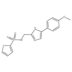 N-((4-(4-methoxyphenyl)-1H-imidazol-2-yl)methyl)thiophene-2-sulfonamide Structure