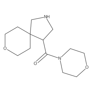 Morpholino(8-oxa-2-azaspiro[4.5]decan-4-yl)methanone结构式