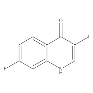 7-Fluoro-4-hydroxy-3-iodoquinoline Structure