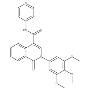 1-oxo-N-(pyridin-4-yl)-2-(3,4,5-trimethoxyphenyl)-1,2-dihydroisoquinoline-4-carboxamide Structure