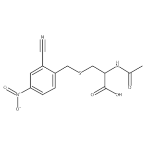 L-Cysteine, N-acetyl-S-[(2-cyano-4-nitrophenyl)methyl]- Structure