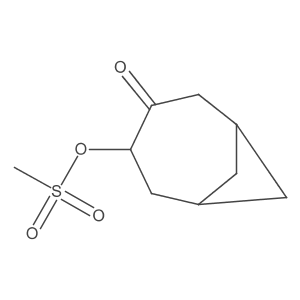 4-[(Methylsulfonyl)oxy]bicyclo[4.1.1]octan-3-one结构式
