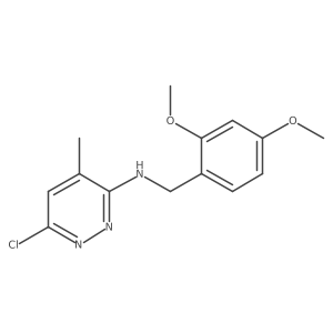 6-Chloro-N-[(2,4-dimethoxyphenyl)methyl]-4-methyl-3-pyridazinamine结构式