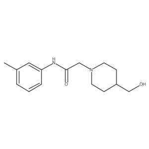2-[4-(hydroxymethyl)piperidin-1-yl]-N-(3-methylphenyl)acetamide结构式